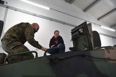 Studenci Wydziału Zarządzania z wizytą w 1. Batalionie Strzelców Podhalańskich,