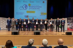 Wręczenie Nagród im. Ignacego Łukasiewicza dla laureatów Ogólnopolskiego Konkursu dla Jednostek Samorządu Terytorialnego na Najbardziej Innowacyjny Energetycznie Samorząd, fot. A. Surowiec